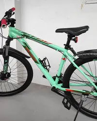 MTB with kickstand