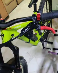 MTB on bike rack